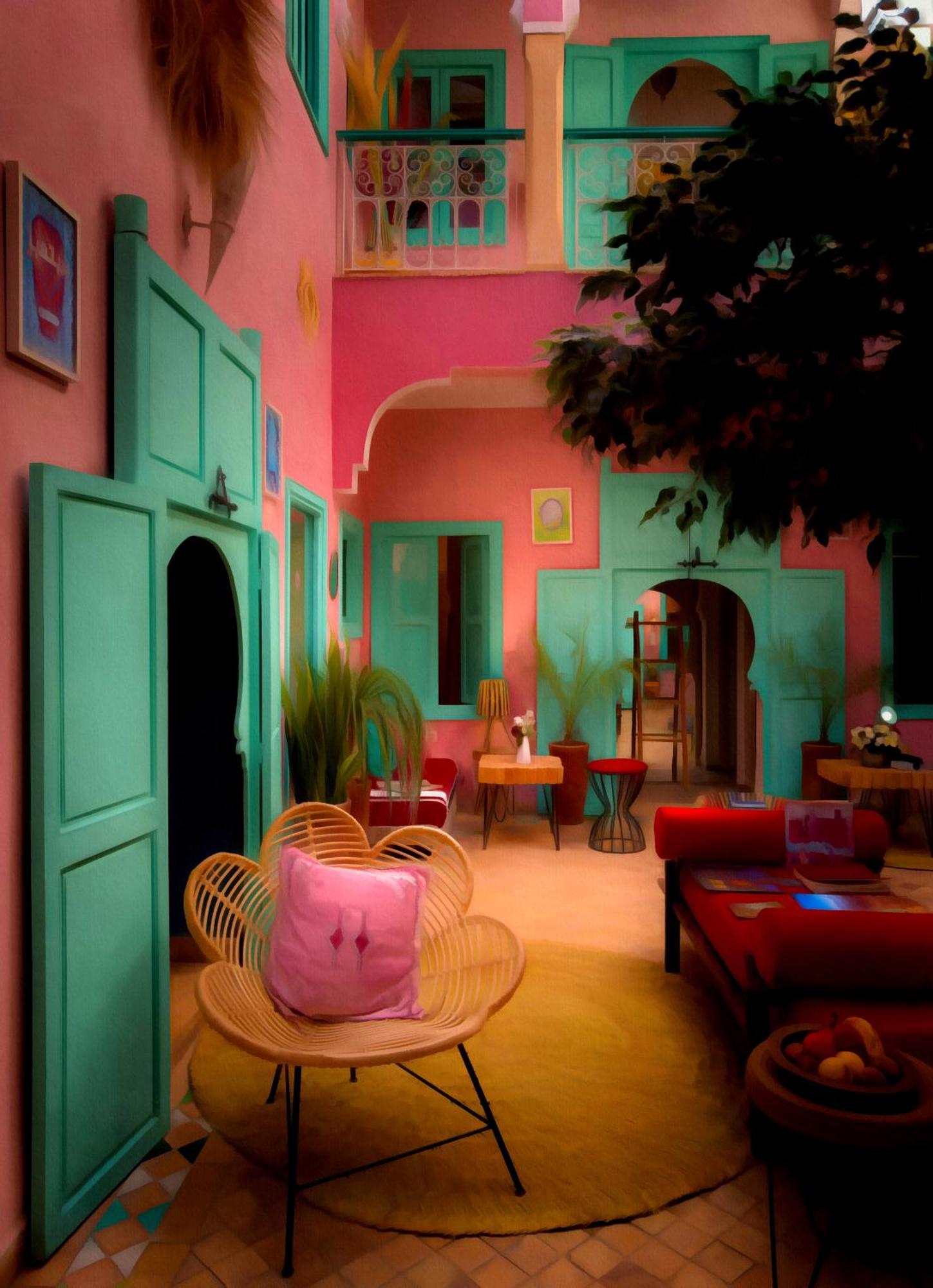 Riad Lauriers Blancs マラケシュ エクステリア 写真
